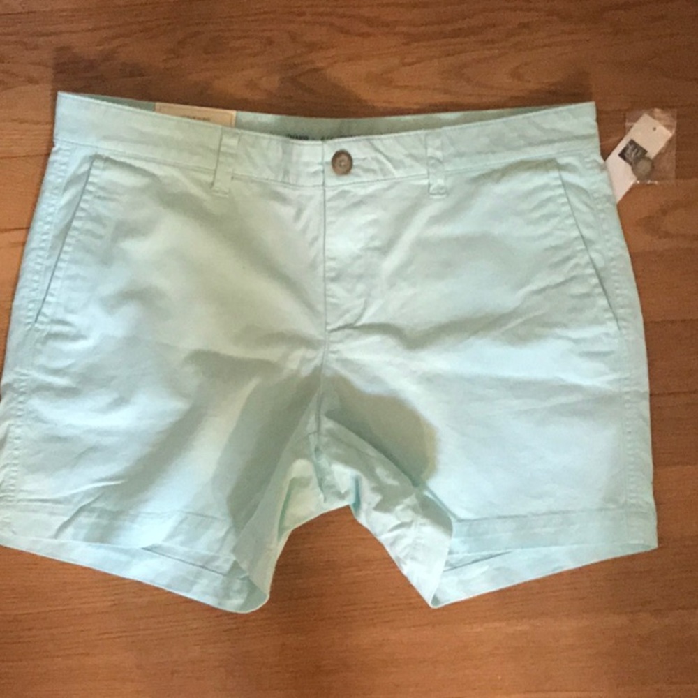 Mint green khaki shorts gap